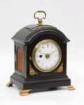 English Table Clock Silent Escapement Holliwell Circa 1800