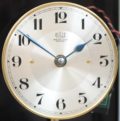 French Electric Antique Clock Bulle Clock Nickel Art Deco