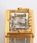 Antique Clock French Gilt Brass Gorge Case Repeating Carriage Clock