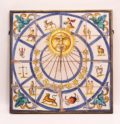 Antique Clock Portugese Fayence Sundial