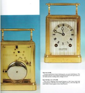 antique clock Paul Garnier travel clock carriage clock