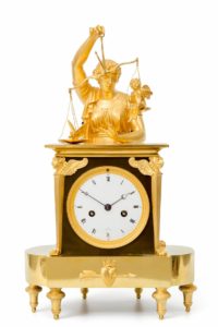 Empire French ormolu bronze amor cupido antique clock