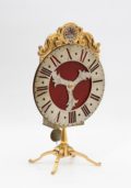 Swiss-night Clock-antique Clock-Basel-brass-Regence-J.J. Zeller