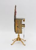 Swiss-night Clock-antique Clock-Basel-brass-Regence-J.J. Zeller