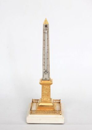 French-thermometer-obelisk-gilt Bronze-marble-Cleopatra-place De La Concorde-Bruxelles