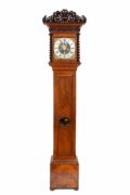 Dutch-Fromanteel-antique Clock-longcase-striking-Amsterdam-carving