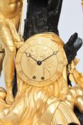 Antique Clock-Empire-French-ormolu-sculptural-striking-Jason-golden Fleece-lesieur