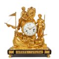 French-Louis XVI-ormolu-mantel Clock-Corsaires-Le Nepveu-circa 1770