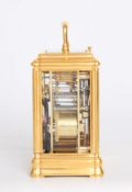 French-antique Clock-carriage Clock-striking-alarm-gilt Brass-gorge Case-Henri Jacot