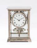 French-Reutter-nickel Plated-atmos Clock-Jean Louis Reutter-art Deco
