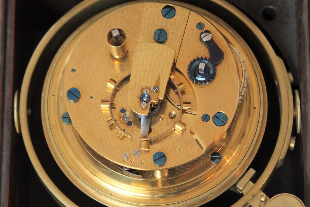 English-chronometer-rosewood-Molyneux-antique clock-instrument-maritime