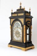 Large-Dutch-bracket- Clock-antique Clock-Kroese-Amsterdam-musical-calendar-moonphase-striking
