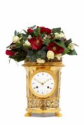 French-gilt-bronze-ormolu-urn-mantel-antique-clock-Empire