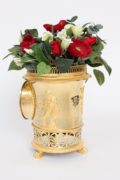 French-gilt-bronze-ormolu-urn-mantel-antique-clock-Empire