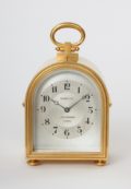French-humpback-antique-travel-carriage-clock-gilt-brass-Leroy & Cie-petite-sonnerie