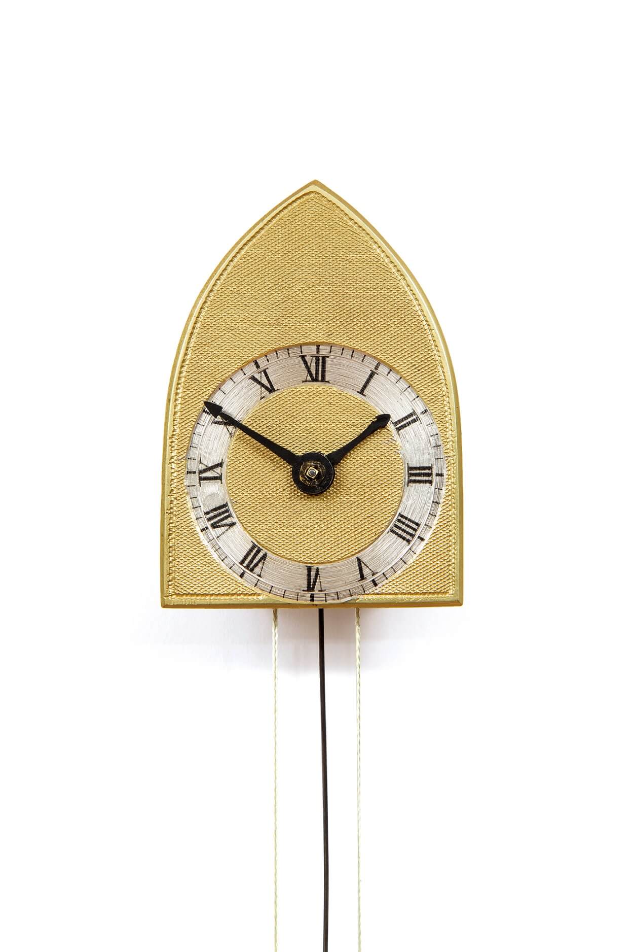 Austrian-antique-clock-brettl-neo-gothic-brass-timepiece-miniature-arched-