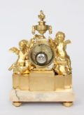 French-Louis XVI-ormolu-bronze-sculptural-antique-mantel-clock-Viger-Osmond