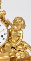 French-Louis XVI-ormolu-bronze-sculptural-antique-mantel-clock-Viger-Osmond