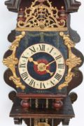 Dutch-Geldern-Gelderland-achterhoek-antique-wall-clock-spraekel-polychrome-iron-striking-alarm-provincial