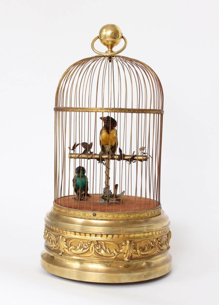 A French gilt brass bird cage automaton, circa 1900 - Gude & Meis