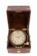 English-chronometer-8-day-London-antique-clock-mahogany-Edward Baker-