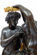 French-Empire-ormolu-gilt-bronze-patinated-sculptural-antique-mantel-clock-michallon-Galle-amor-psyche