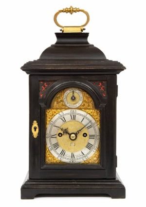 English-miniature-ebonised-antique-table-clock-quarter-repeating-rare-Rimbault-London-1