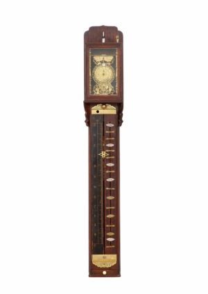 Japanese-pillar-antique-clock-shaku Dokei-shitan-striking-Meiji-