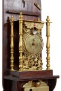 Japanese-pillar-antique-clock-shaku Dokei-shitan-striking-Meiji-