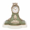 Swiss-miniature-silver-marble-shagreen-antique-clock-timepiece-