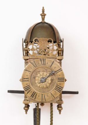 French-miniature-lantern-antique-clock-alarm-Ledoux-Paris-1725