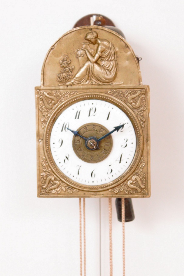 German-Black-Forest-Sorg-miniature-antique-clock-striking-alarm-wall