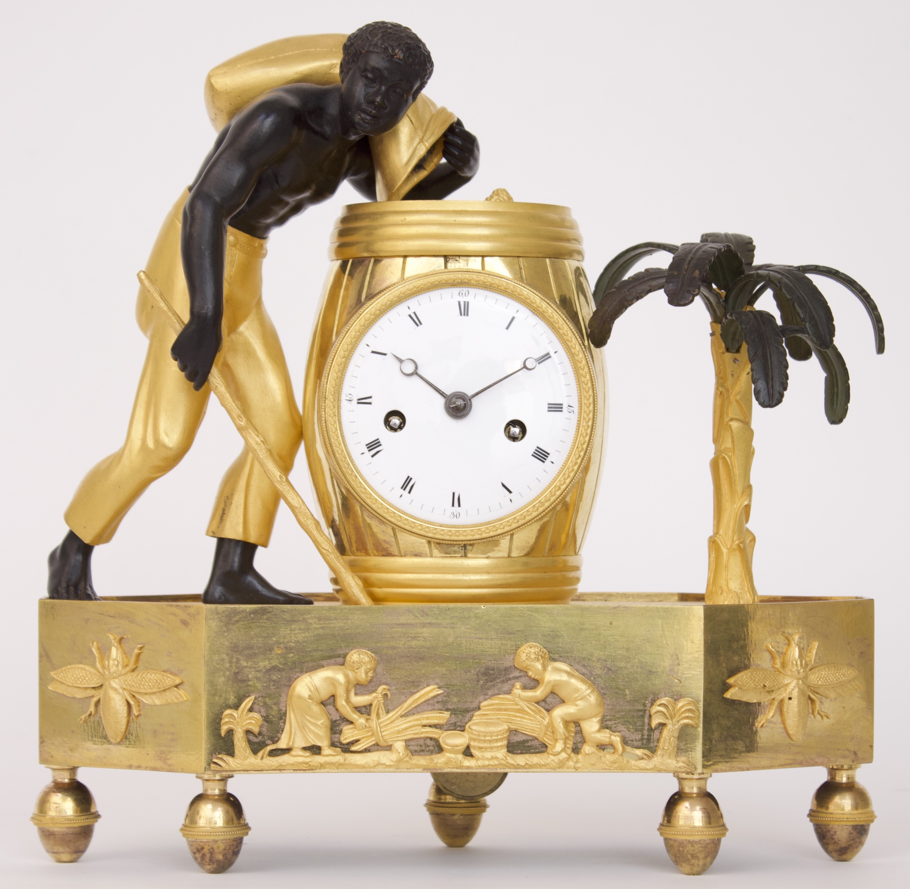 A French Empire Ormolu And Patinated Bronze Au Bon Sauvage Mantel Clock Circa 1800 Gude Meis