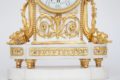 French-Louis XVI-white-marble-ormolu-gilt-bronze-antique-clock-Gille-Paris-