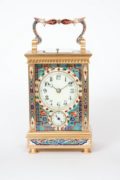 French-cloisonne-gilt-brass-antique-carriage-clock-travel-grande-sonnerie-enamel-repeating-