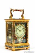 French-cloisonne-gilt-brass-antique-carriage-clock-travel-grande-sonnerie-enamel-repeating-