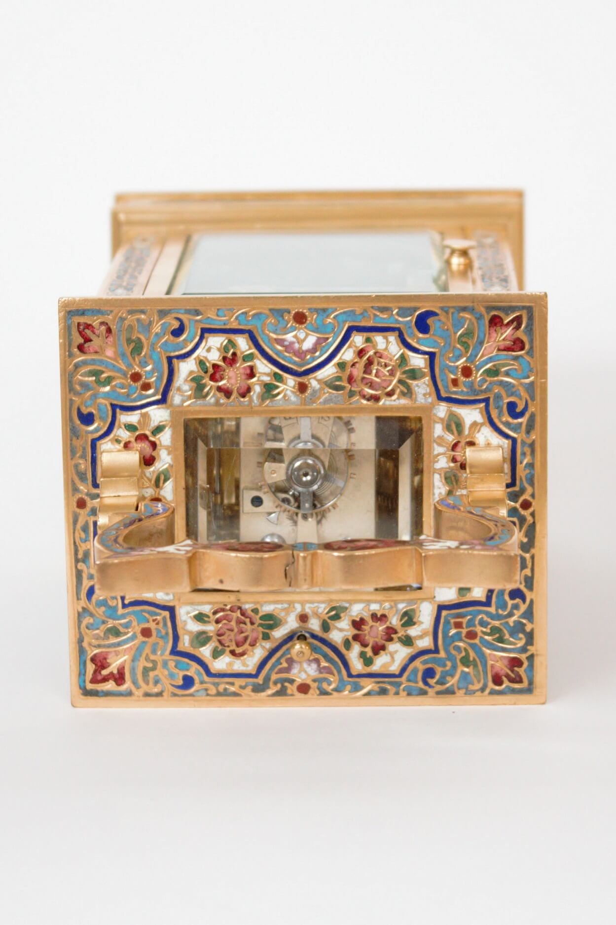 French-cloisonne-gilt-brass-antique-carriage-clock-travel-grande-sonnerie-9