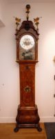 Dutch-burr-walut-calendar-moonphase-date-month-season-ships-automaton-antique-longcase-grandfather-clock-Amsterdam-du Chesne-rococo-striking-