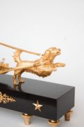 French-empire-ormolu-gilt-bronze-sculptural-chariot-striking-antique-mantel-clock-cupid-dog-