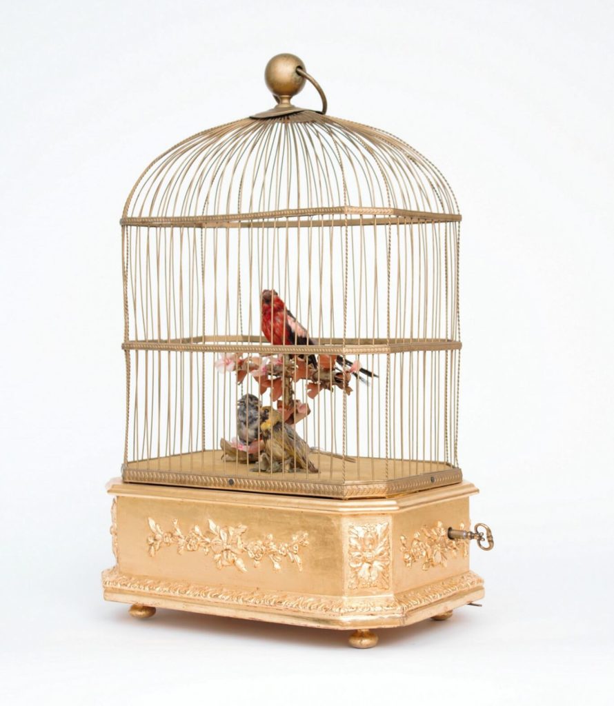 A French gilt 'singing bird automaton' birdcage, Bontems, circa 1880 ...