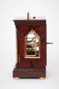 English-British-brass-rosewood-library-travel-antique-clock-timepiece-McCabe-London