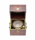 English-mahogany-brass-marine-ships-chronometer-Barraud-Lund-London-Cornhill-precision-two Day-