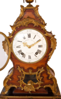 French-Antique Clock-Frederic Duval A Paris.-Rosewood Cartel-ormolu-bronze Ormoly, Louis XVI-2