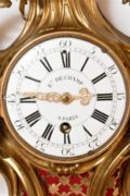 French-Louis XV-ormolu-gilt-bronze-cartel-antique-wall-clock-quarter Repeating-d'alcove-deschamps-paris