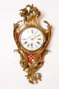 French-Louis XV-ormolu-gilt-bronze-cartel-antique-wall-clock-quarter Repeating-d'alcove-deschamps-paris