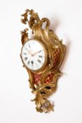 French-Louis XV-ormolu-gilt-bronze-cartel-antique-wall-clock-quarter Repeating-d'alcove-deschamps-paris