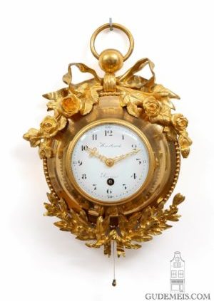 French-Louis XVI-Empire-ormolu-gilt-bronze-oeil-du-boeuf-quarter-repeating-cartel-d'alcove-martinot-paris