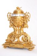 French-Napoleon III-sculptural-gilt-bronze-cercles-tournants-annular-antique-clock-renaissance-style-deniere-paris