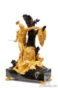 French-Empire-ormolu-bronze-marble-Jason-Feuchere-Galle-antique-clock-striking-malmaison-paris