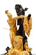 French-Empire-ormolu-bronze-marble-Jason-Feuchere-Galle-antique-clock-striking-malmaison-paris